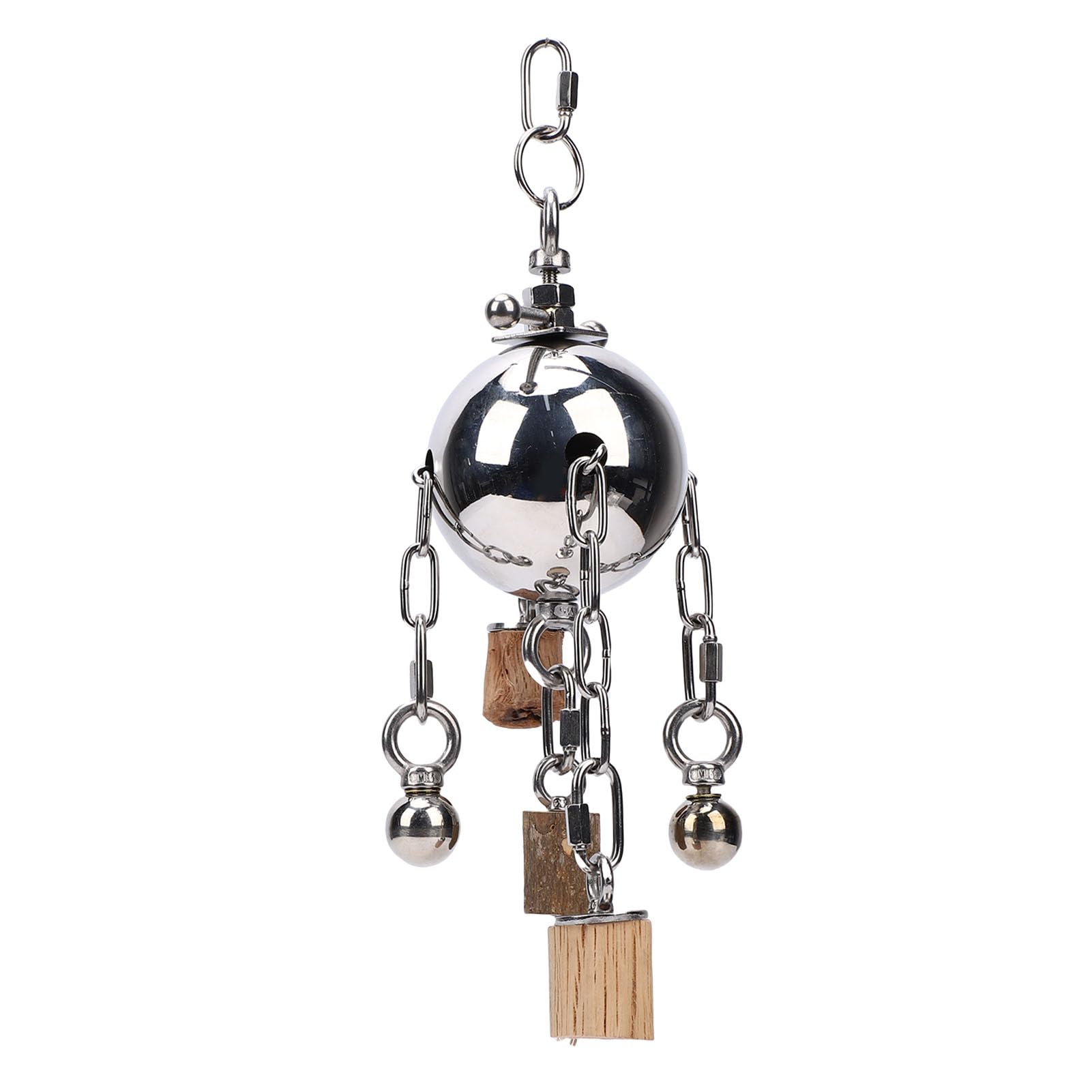 Jouet D'ara de Cloche d'acier Inoxydable Durable pour Le Type D'article de Stimulation Mentale de Perroquet Jouet D'oiseau de Cloche Suspendu