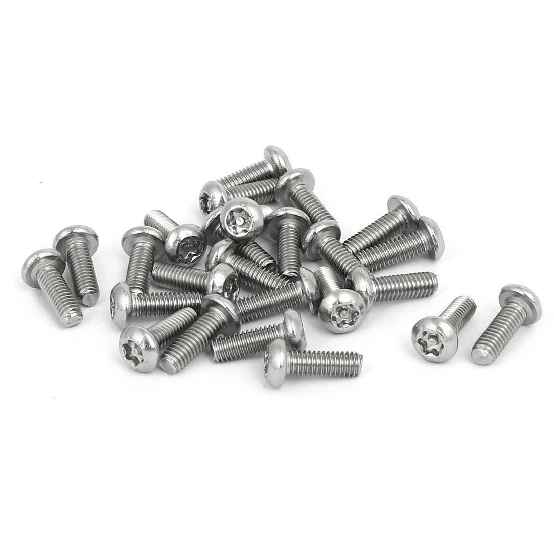 Uxcell Silver Sourcingmap M4 X 12Mm 304 Stainless Steel Torx Security Pan Head Machine Screws 25Pcs