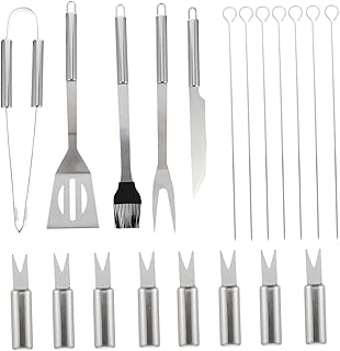 Didiseaon 1 Conjunto De Ferramentas Para Churrasco Acessórios Para Interiores Acessórios Para Grelhar Para Presente Conjunto Para Grelhar Conjunto Para Grelhar Em Aço Inoxidável