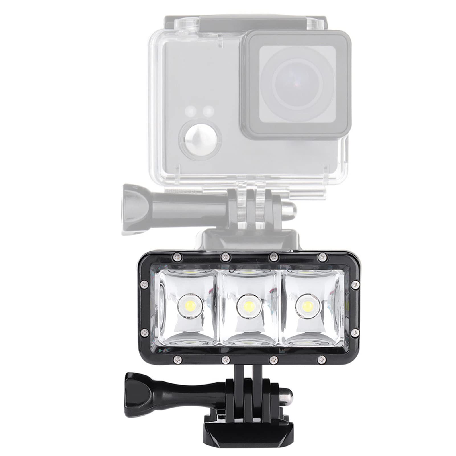 Akozon Lampada di Riempimento Mini Luce Video a LED per Immersione Subacquea Impermeabile 30M 98 4Ft per Fotocamere e Action