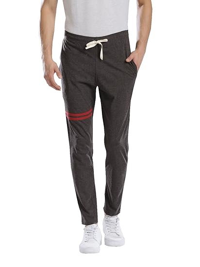 Men's Slim Fit All Season Wear Cotton Track Pants - Trackpant with Drawstring Elastic Waistband, Lower for Jogging, Gym, Sports & Dailywear