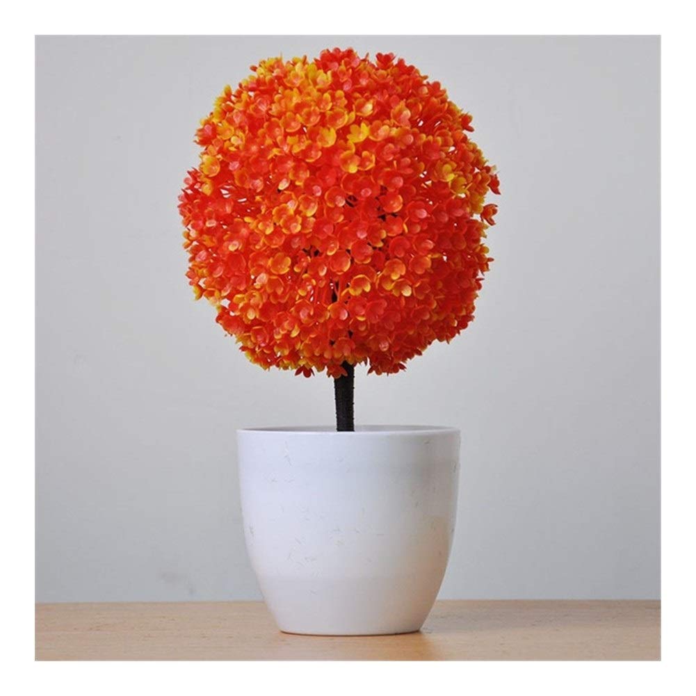 Kunstboom Kunstplanten Groene Bonsai Kleine Boom Pot Planten Nep Bloem Ingemaakte Ornamenten voor Huis Tuin Feest Craft Plant Decor Desktop Display, Tuin Decor (Color : B02) (D