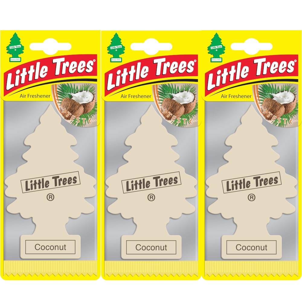 Little Trees Oto Kokusu 3'lü Hindistan Cevizi