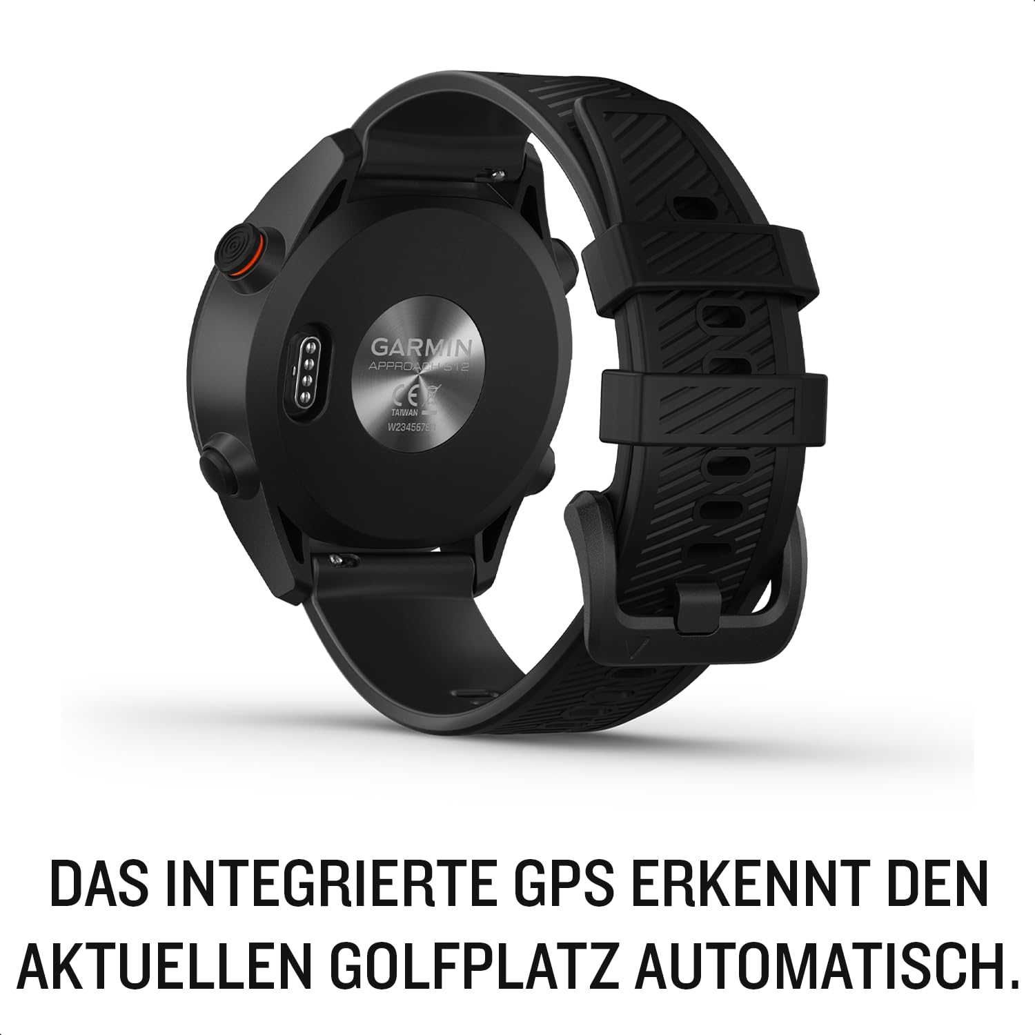Garmin Approach S12, 44mm Golf GPS Watch, Black | Essential on course features, pre loaded with up to 43,000 courses, up to 30 hours in GPS mode