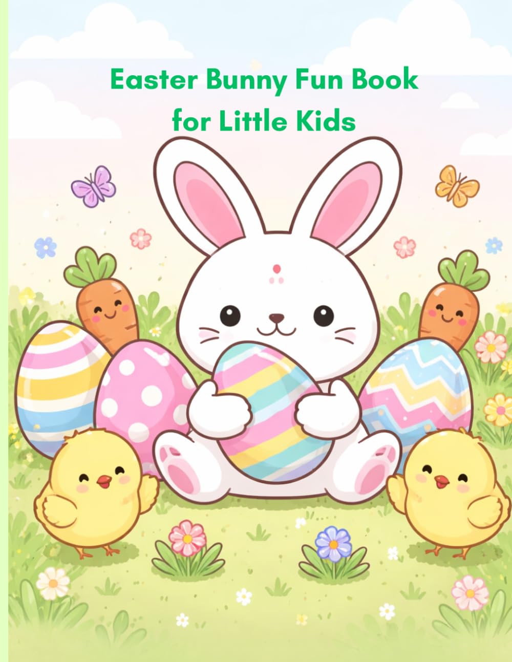 Easter Bunny Fun Book for Little Kids: Mazes, Coloring, Dot-to-Dot, Tracing, Matching & More Fun Learning Activities