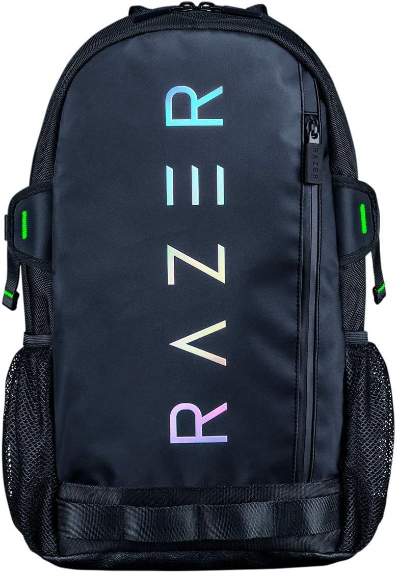 Razer Rogue V3 Sırt Çantası (13,3 inç) - Kompakt seyahat çantası (15 inç'e kadar dizüstü bilgisayar bölmesi, aşınmaya dayanıklı, polyester dış kılıf) siyah/krom