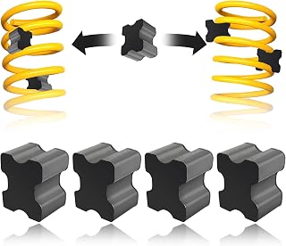 Stacool 4PCS Heavy Duty Rubber Coil Spring Spacers - 1-1.5 Inch Lift Boosters for Trucks SUVs Cars - Vibration Damping Kit