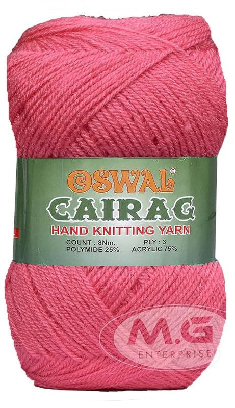 Image of M.G ENTERPRISE Os wal Chirag Gajri (200 gm) Wool Ball Hand Knitting Wool /Art Craft Soft Fingering Crochet Hook Yarn, Needle Knitting Yarn Thread Dyed AF