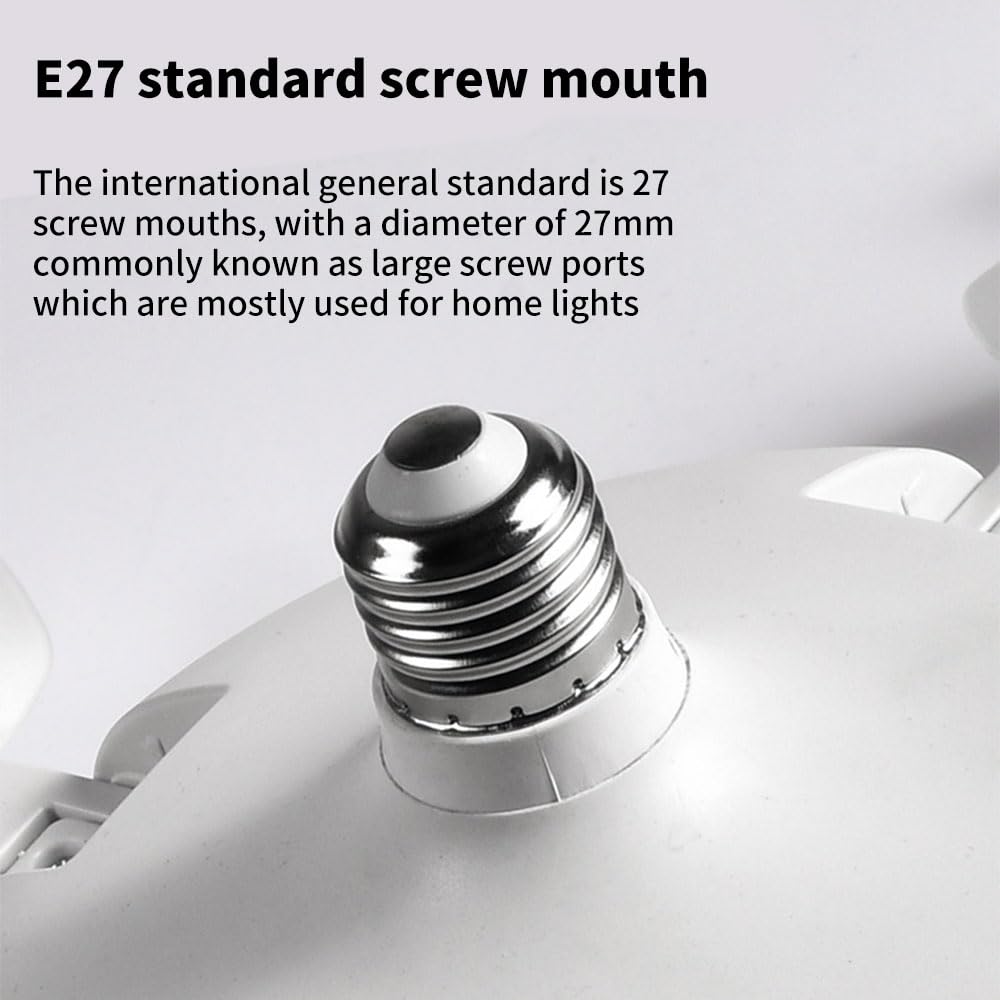 E27 Ceiling Fans with Lights and Remote, 3 Colors Dimmable LED Ceiling Light, Modern Fan Lamp for Bedroom Living Room (B)