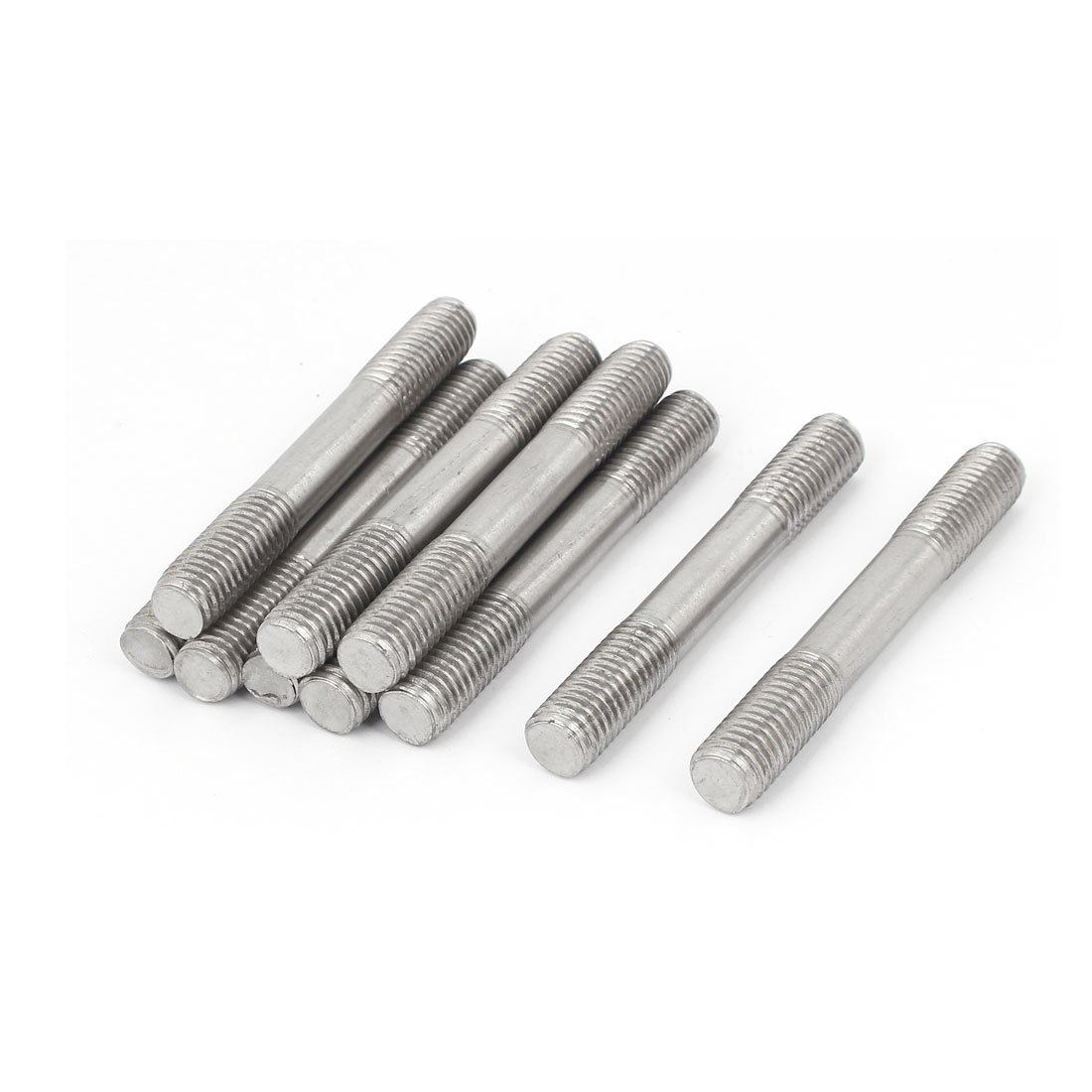 Aexit M12 x 95mm 304 Stainless Steel Double End Thread Stud Teeth Rod 10pcs (423974f3c89a9f8c04c32559bcd973a2)
