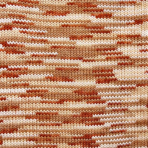 Image of Makromecity Softee Baby Yarn,%100 Premium Anti-Pilling Acrylic, 3.5 Oz, 273 yd (100gr /250 mt), Soft Yarn for Crocheting and Knitting (Caramel Latte, 1 Skein)