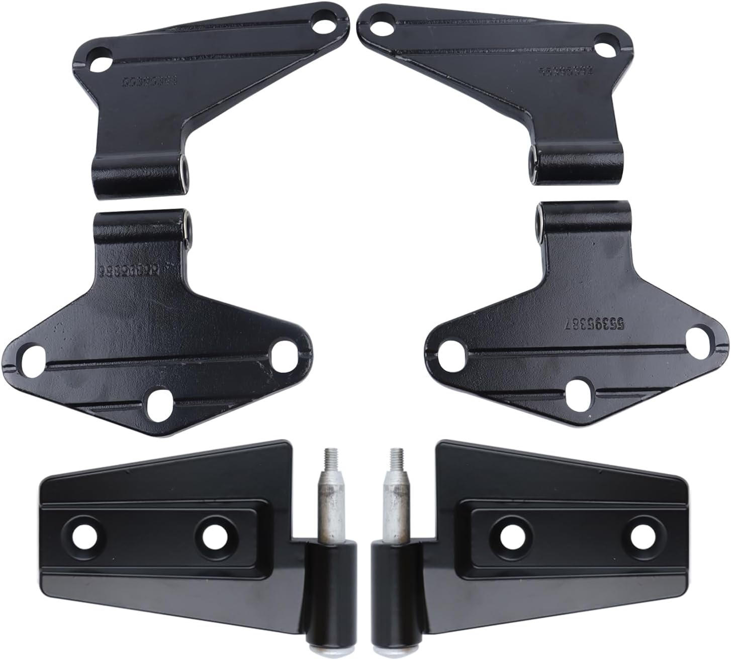 16PCS Steel Door Hinge Kit Left & Right for 2007-2018 Wrangler JK Inside and Outside 55395384AB 55395385AC