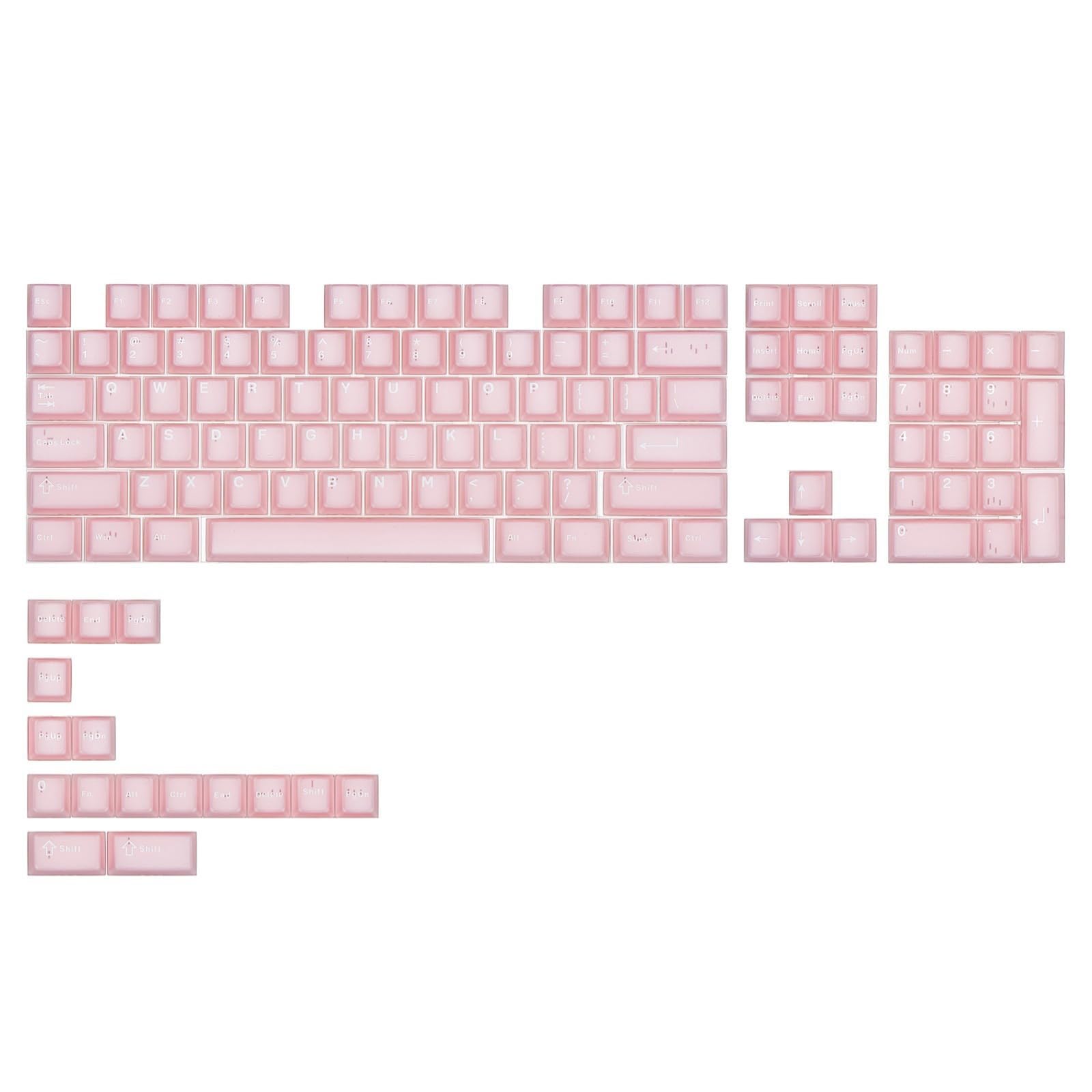 Touches semi-transparentes ABS lot de 120 pour clavier mécanique - 7