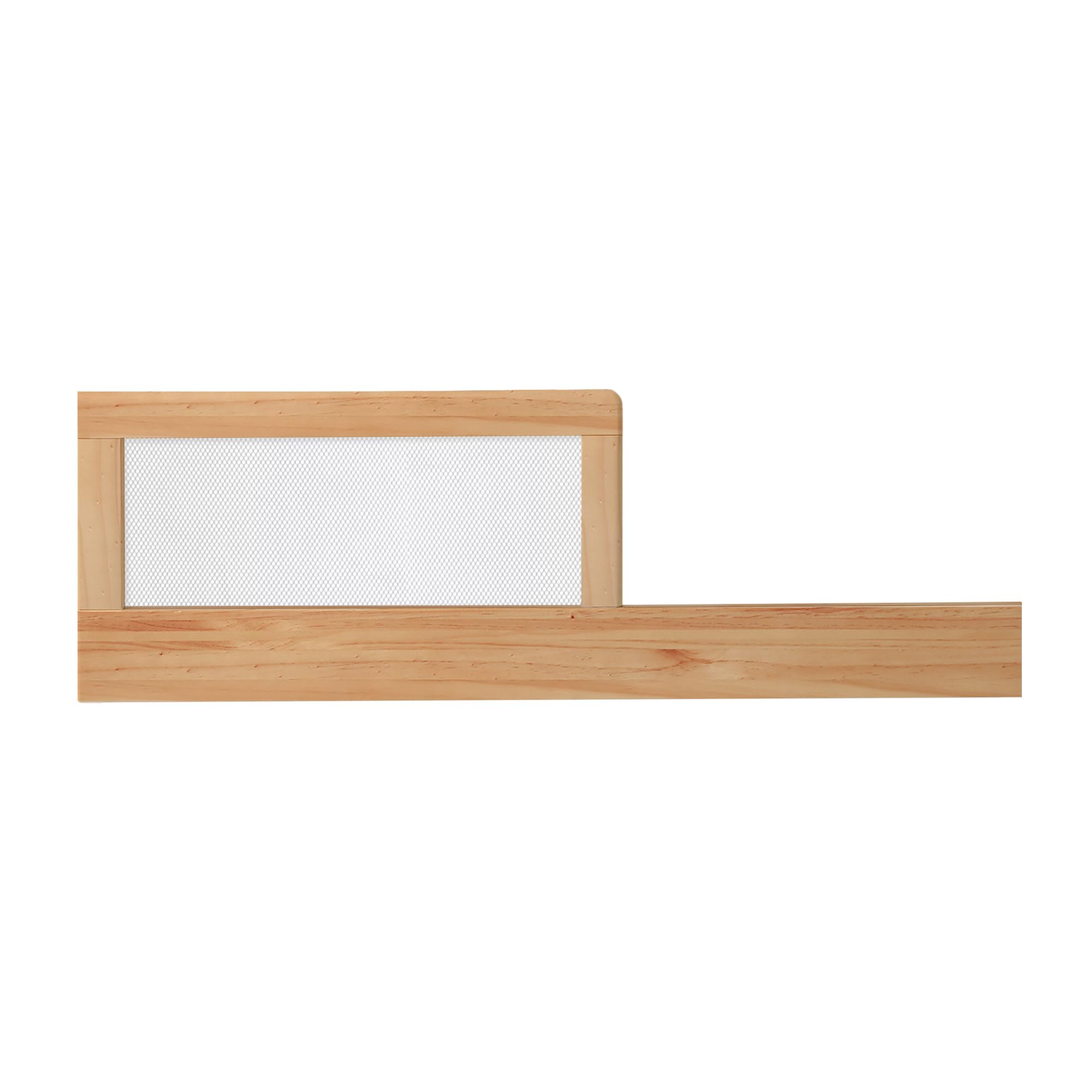 BreathableBaby Breathable Mesh Toddler Bed Conversion Kit for 3-in-1 Convertible Crib — Beech — Guardrail — Greenguard Gold Certified