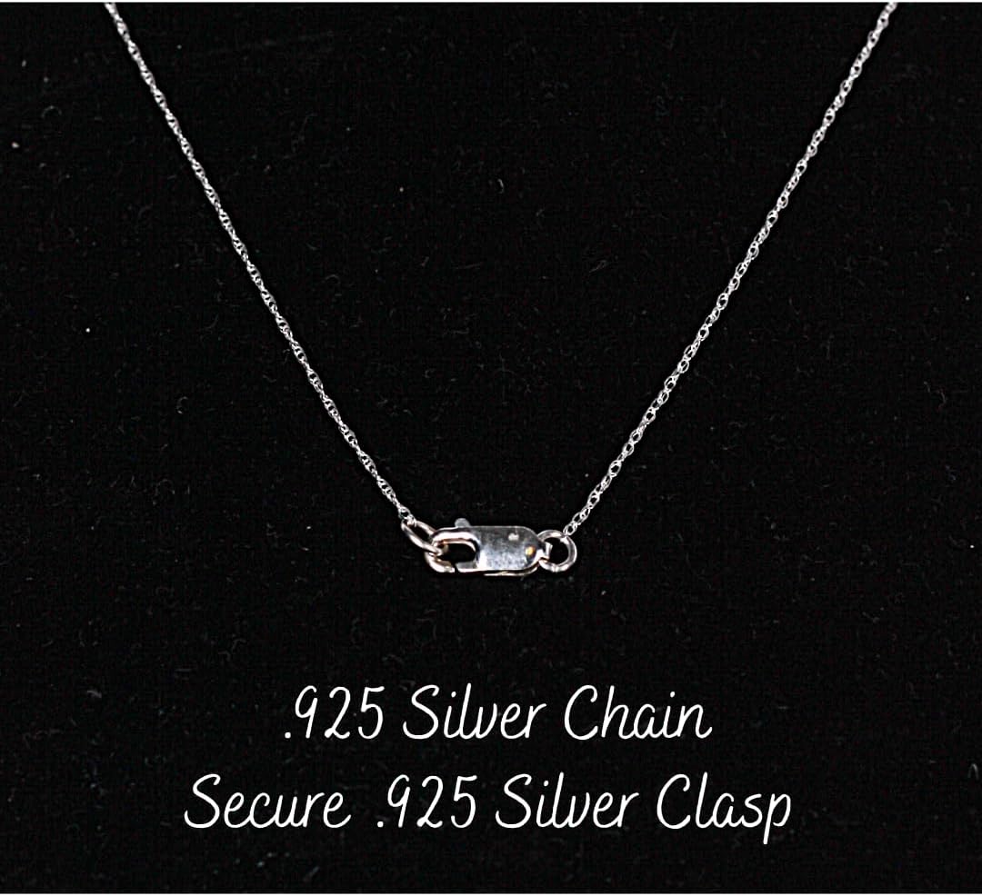 CJ's Jewelry Creations Gemstone Necklace Sterling Silver Chains for Women (18 Inch) - Image 8