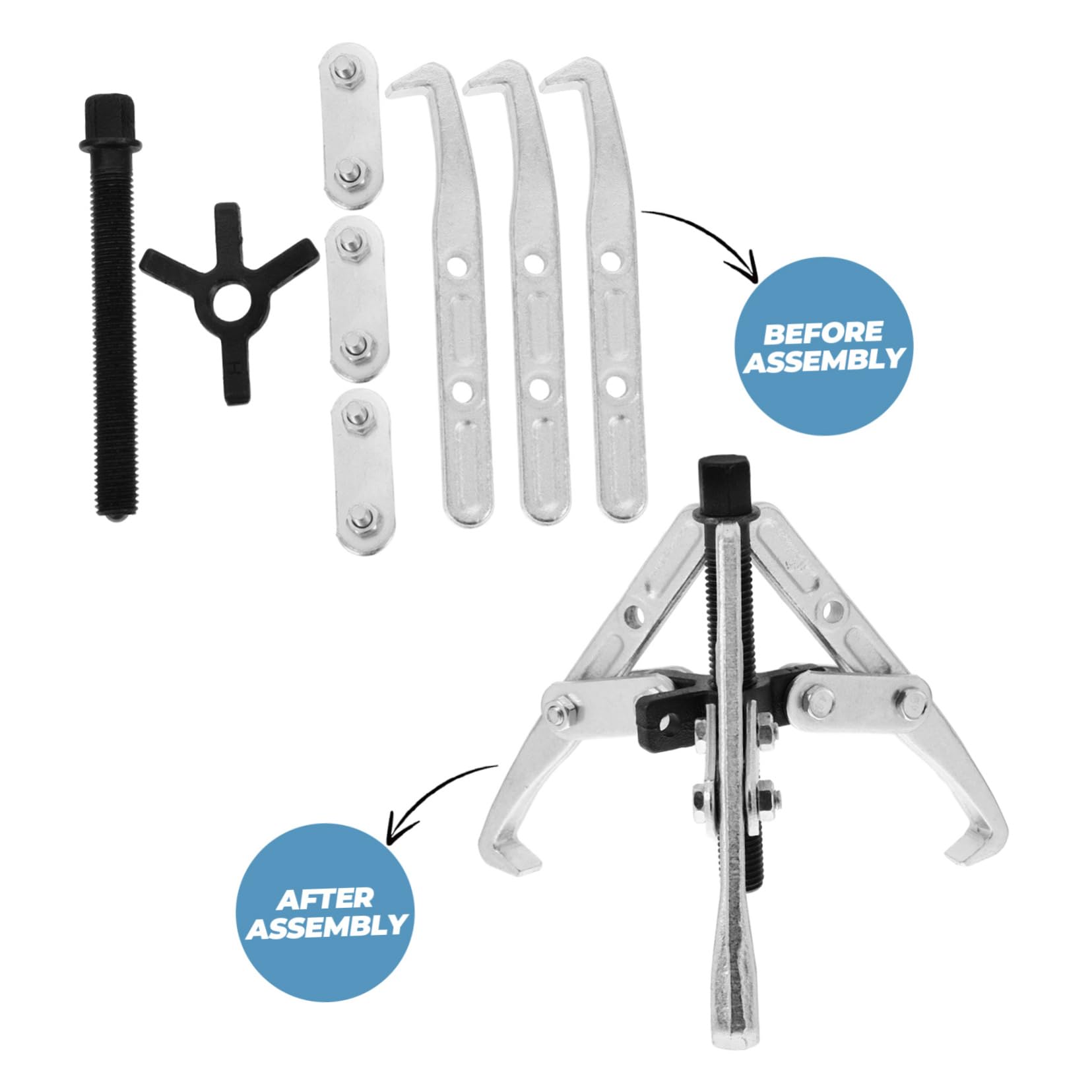 oyoyo Juego de 1 Extractor de Engranajes práctico para el Mantenimiento de lavadoras. Extractor de rodamientos eficiente para un fácil desmontaje y Limpieza de Engranajes y rodamientos.