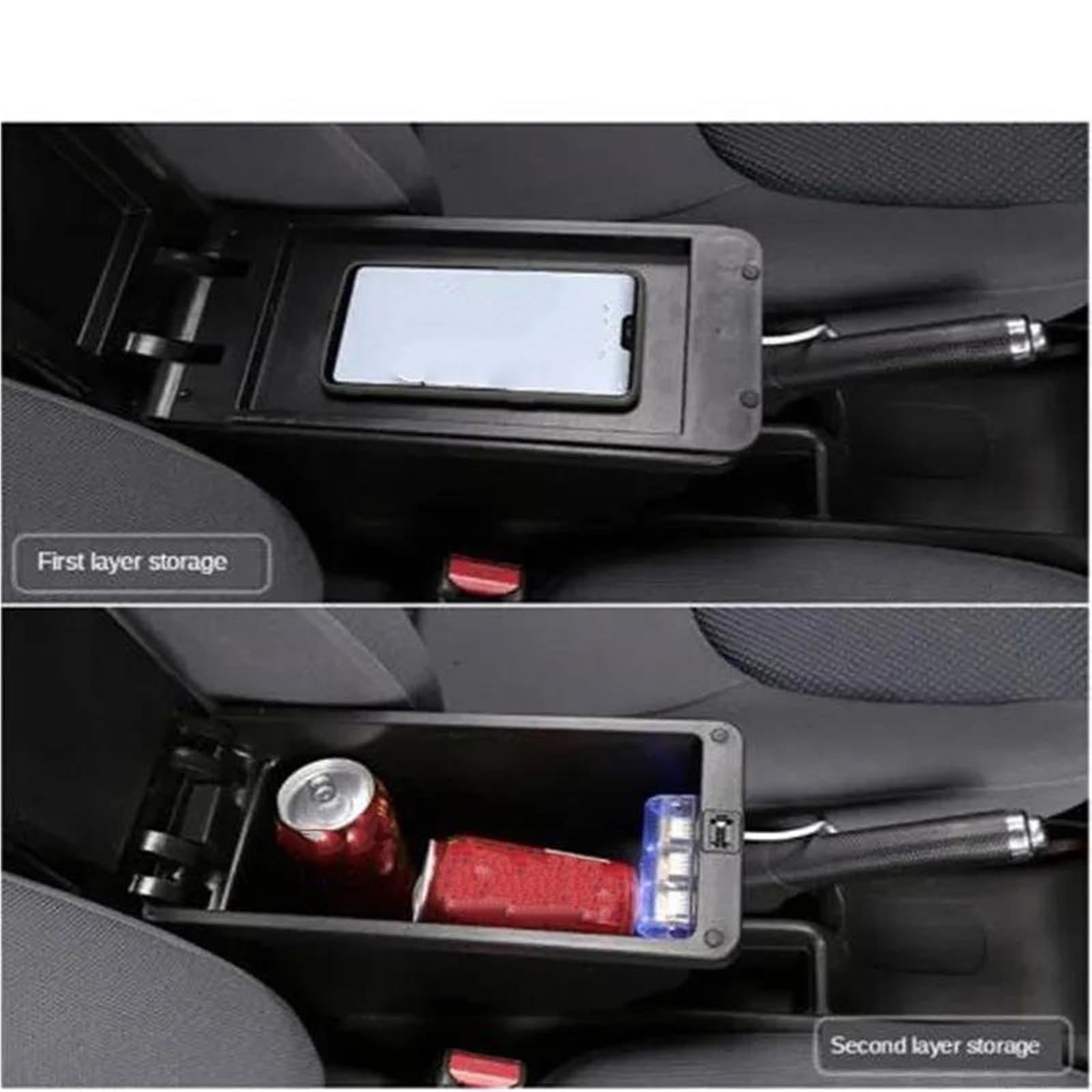 Accoudoir Voiture Protection Console Centrale Pièces Intérieures Dédiées À La Rénovation Pour Nissan Pour March Pour Micra K13 MK4 IV(Type A)