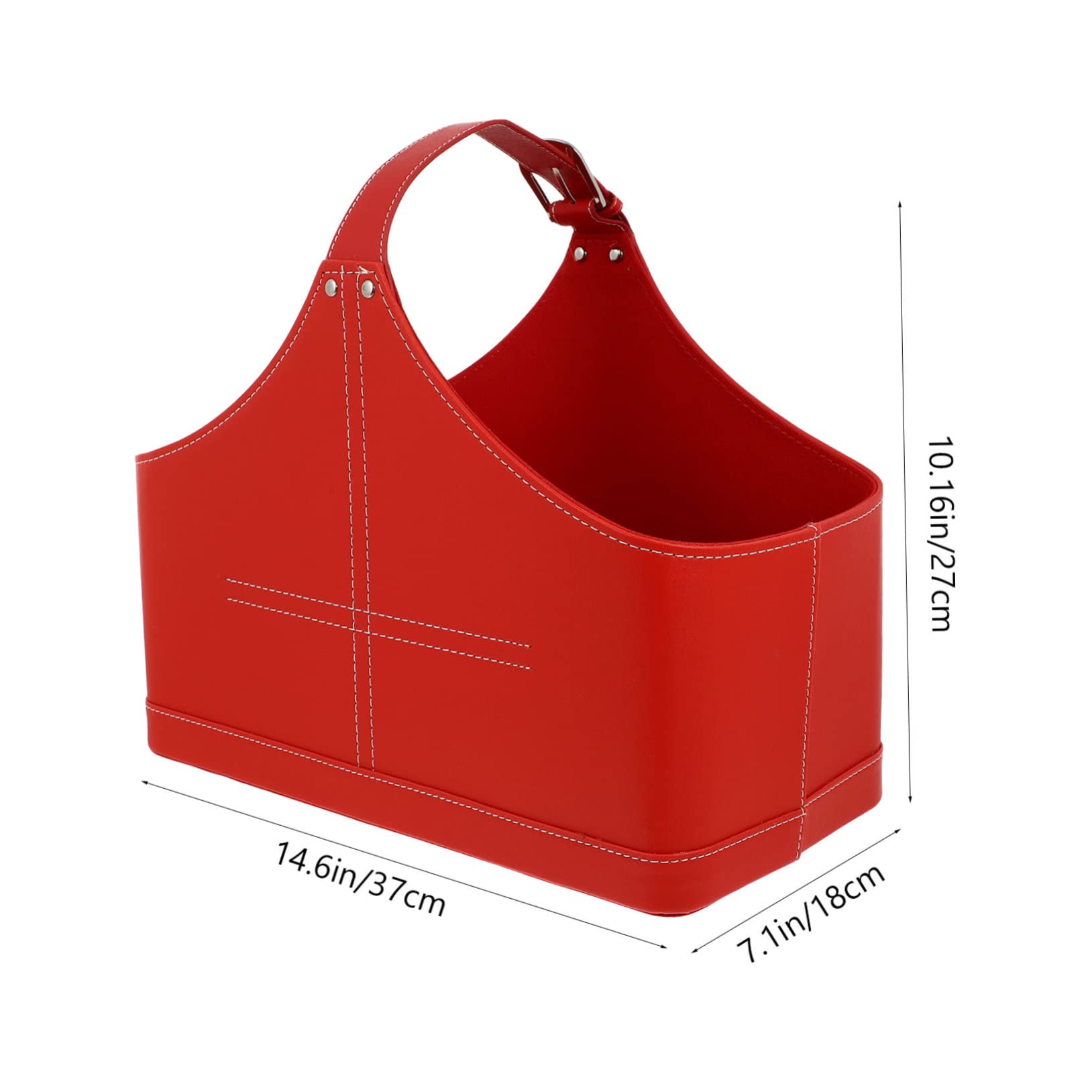 FRCOLOR 1pezzi Borsa Regalo Di Natale Riutilizzabile in Pelle Pu Cesto Regalo Per Incartare Regali Porta Regali Per Feste Confezione Creativa
