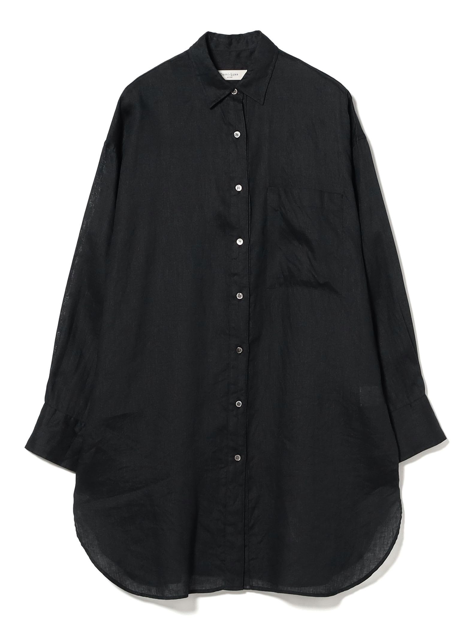 【極美品】Demi-Luxe BEAMS ビーチサイドシャツ 目黒越子 リネン Amazon.co.jp: [デミルクスビームス] L/Sシャツ・ブラウス ビーチ