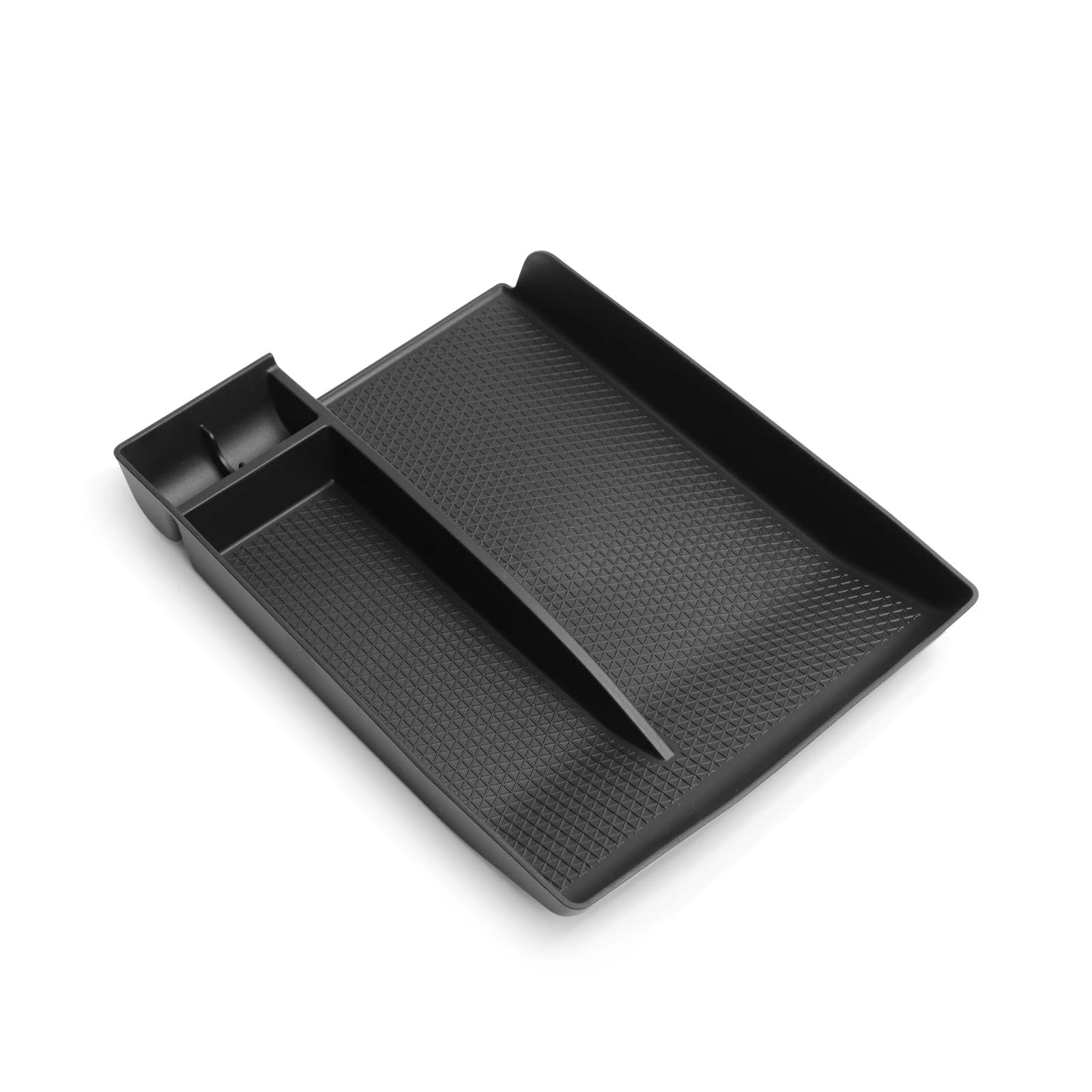 SZTMYVUW Interior Storage Box Compatible With Mazda CX-90 CX-70 2024 2025 Armrest Storage Box Car Tray Organizers Accessories TPE Tidying Black