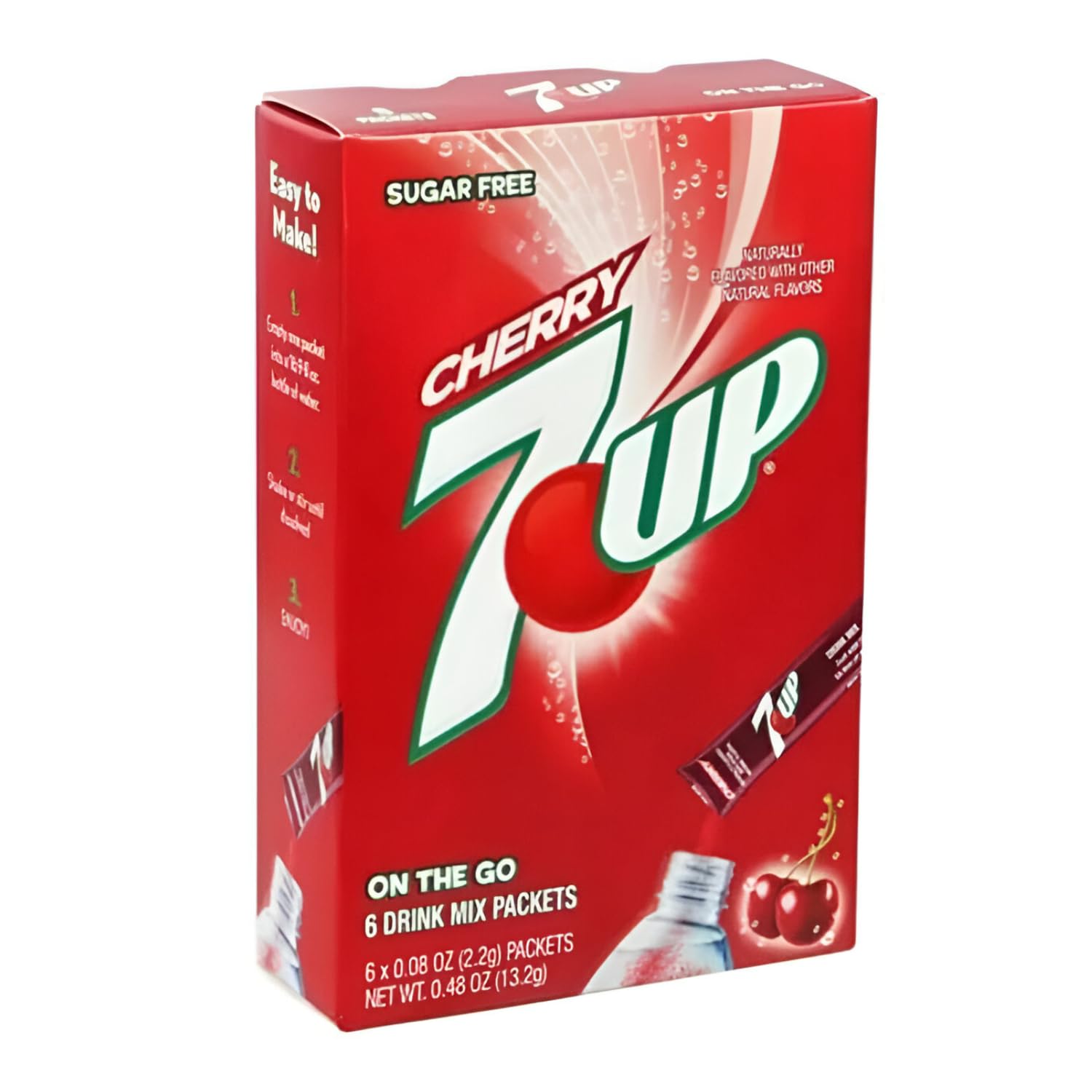 7UP Cherry Powder Drink Mix Sugar Free & Delicious beverages Drink Powder "6 sticks" 0.48oz 13.2g (Imported USA) (B0D94LWT78) Amazon Price History, Amazon Price Tracker