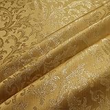 lurex stoff grün Material. 100 % Polyester Stoff am Stück Stoff Polyester Jacquard Ornament gold gold Lurex Goldbrokat Barock Rokoko 280 cm überbreit
