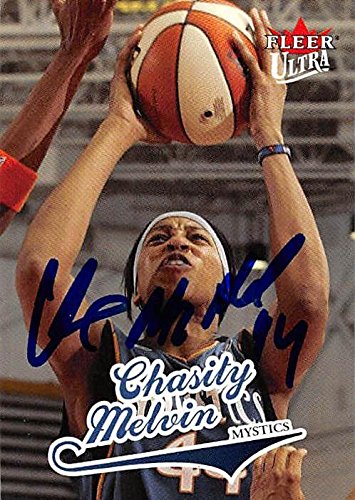 Sports Memorabilia Autograph Warehouse 249394 Chasity Melvin Autographed Basketball Card - Washington Mystics, WNBA 2004 Fleer Ultra - No. 69