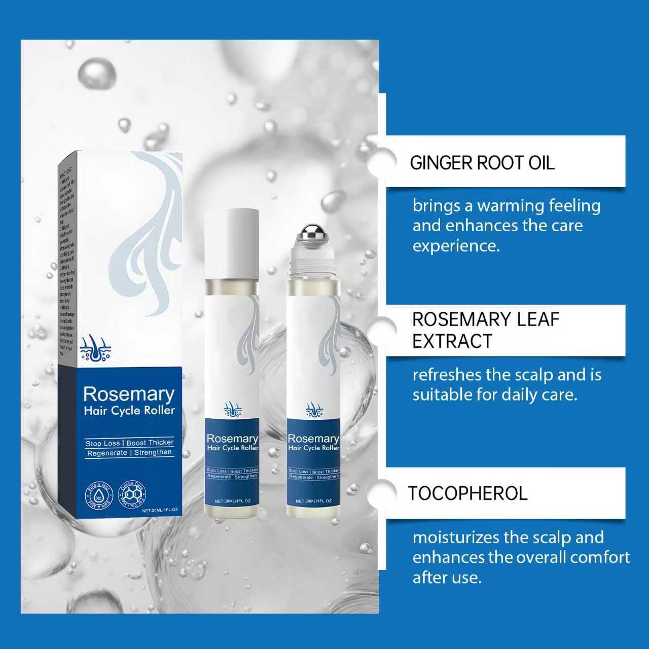 Scalp Serum, Serum Do Włosów Piłkowych, Serum Do Wzrostu Skóry Głowy, Odżywia I Zmniejsza Upadanie, Nie Tłuste I Lekkie, Serum Do Pielęgnacji Wzrostu, 2 szt