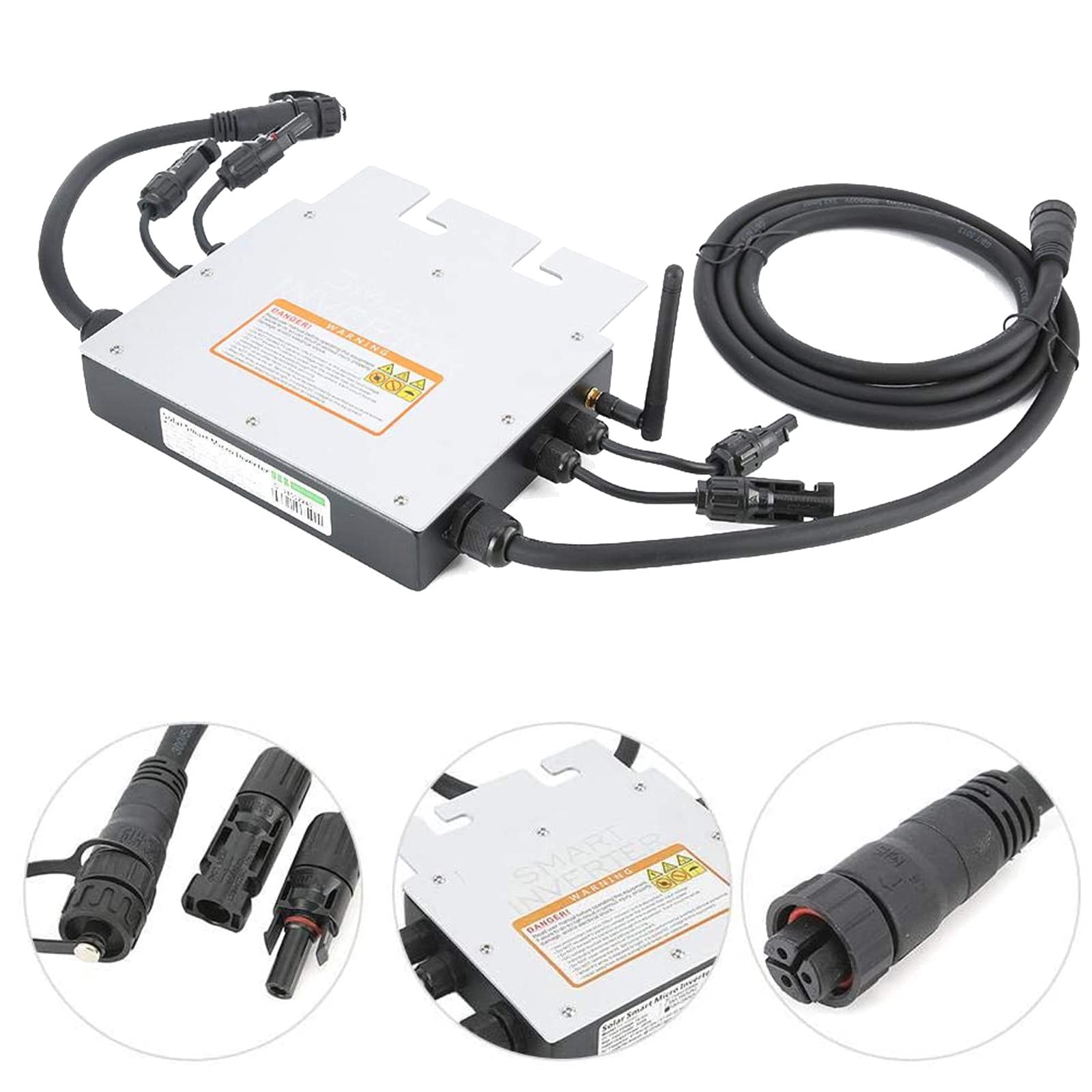Inverter Di Rete,Micro Inverter Solare Impermeabile Ip65,Micro Inverter Per Rete Fotovoltaica Solare Mppt Ingresso Serie Sg 18-50V Uscita 120-230V,SG600W