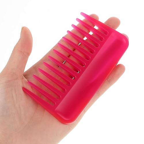 Miniatura 9 de Mini peine de dientes anchos, pequeño peine desenredante de viaje, peine de pelo rizado, peine portátil para ducha, peine húmedo para mujeres, peine