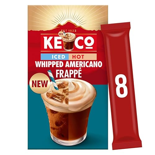 Iced or Hot Americano Frappe Coffee Sachets – 8 (Pack of 4) | Smooth Instant Black Coffee | Just Add Water | Enjoy Hot or Cold | Café-Style Drink at Home