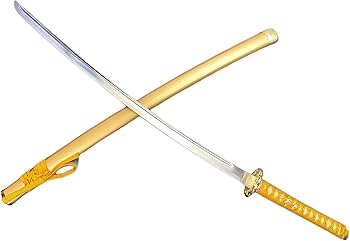 金色の鞘の鋼製刀　模造刀④ Amazon.co.jp: 模造刀-美術刀剣-関 豊臣秀吉・黄金拵え 戦国武将 V