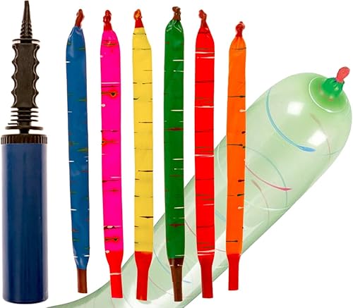 Paquete de 100 globos cohete con bomba set de fiesta mire a estos globos cohete por el cielo