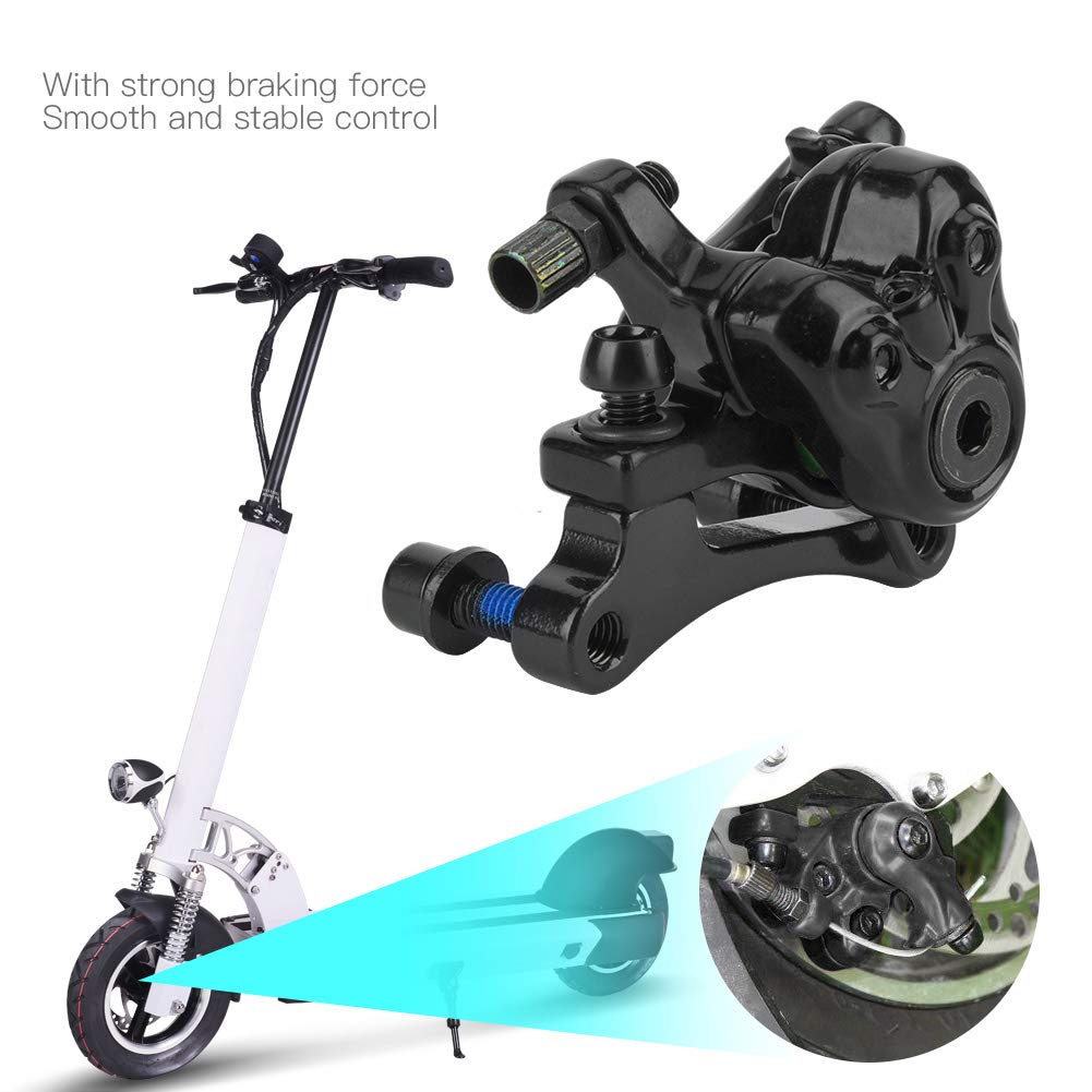 QANYEGN Mechanical Disc Brake Calipers, Front Rear Disc Brake Caliper, Bicycle Accessories, Aluminum Alloy Rear Disc Brake for Bicycle (Black)