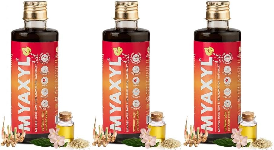 Kerala Ayurveda Myaxyl Oil 200 ml Liquid (200 ml) x pack of 3