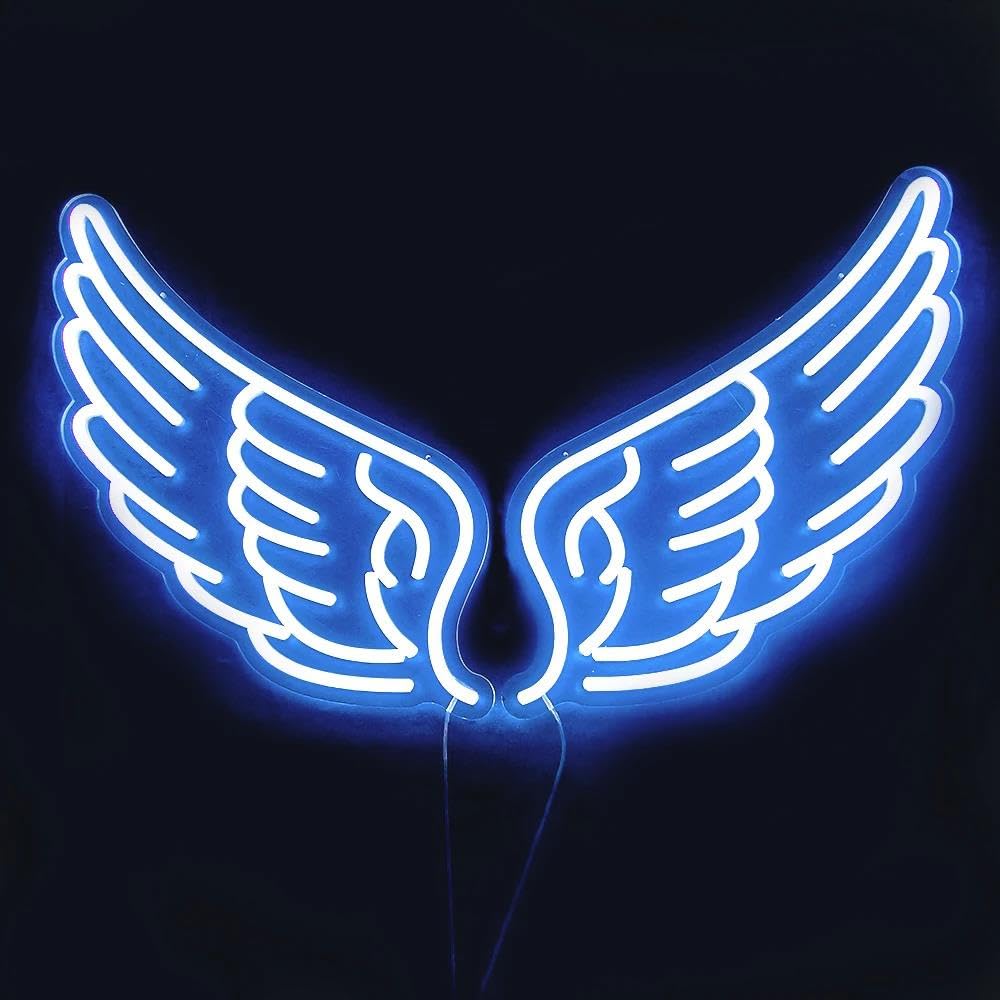 Amazon.co.jp: FINOTI 巨大な天使の羽 LED ネオンライトサイン 羽 LED