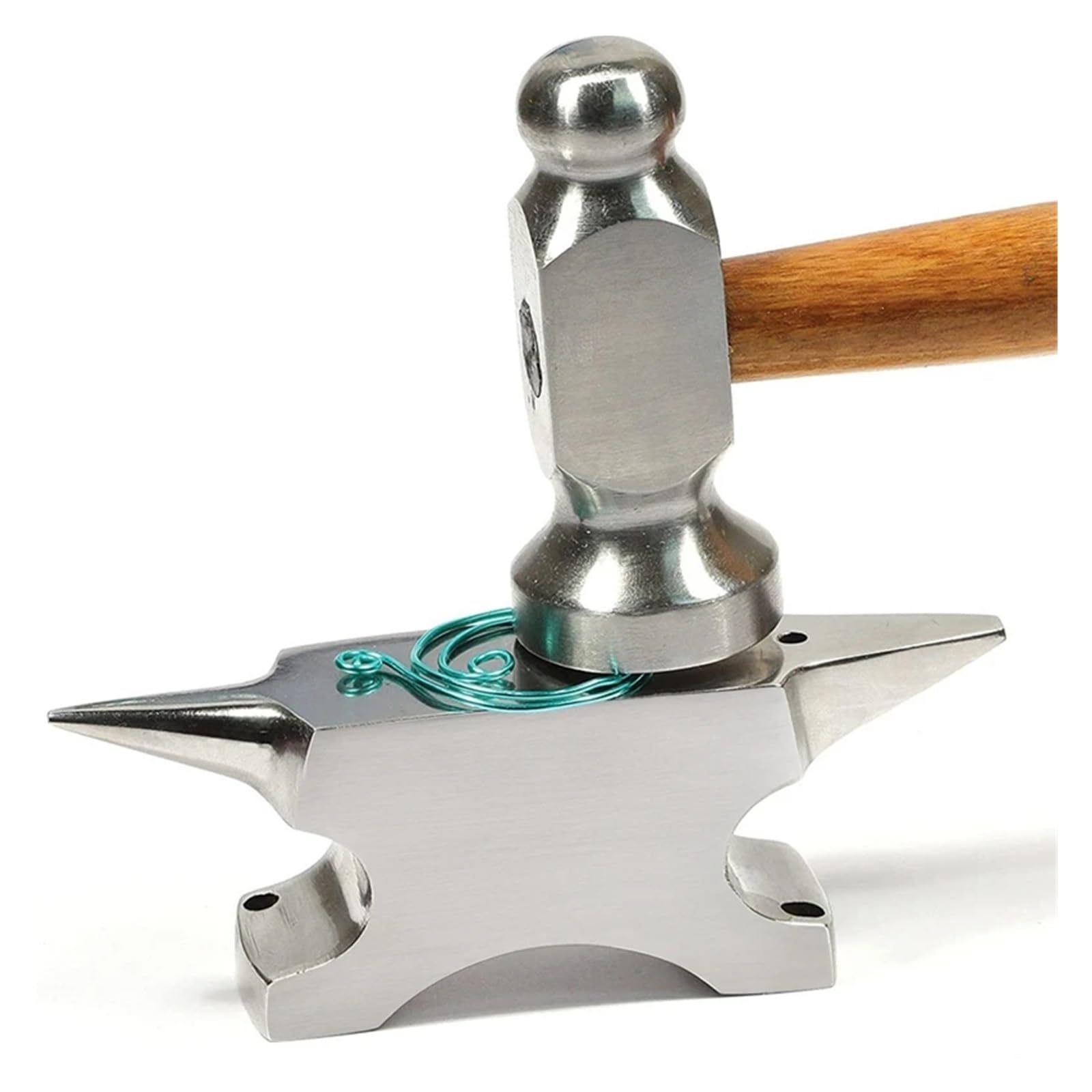 VFIDPSU Incudine a Doppio Corno, Strumento for grafici, modellatura, Facile da Usare, in Acciaio, fabbri, Strumento for Gioielli, Mini Incudine a Corno, banco da Lavoro