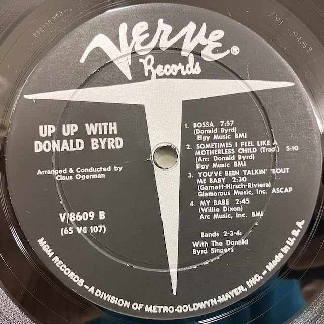 Amazon.co.jp: ○LP Donald Byrd/Up Up with Donald Byrd 米オリジナル