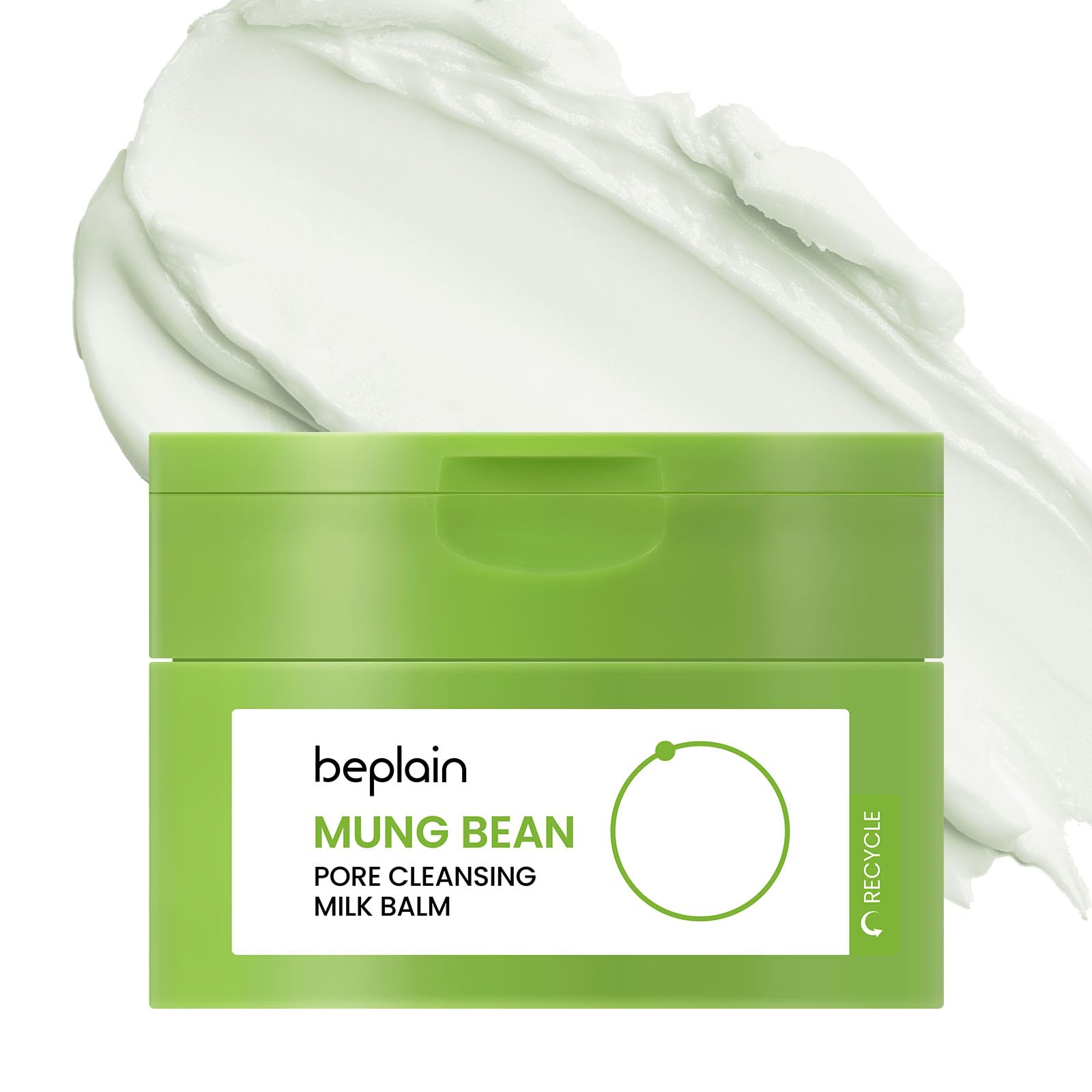 beplain 緑豆毛穴クレンジングミルクバーム 100ml (1個, 通常パッケージ)