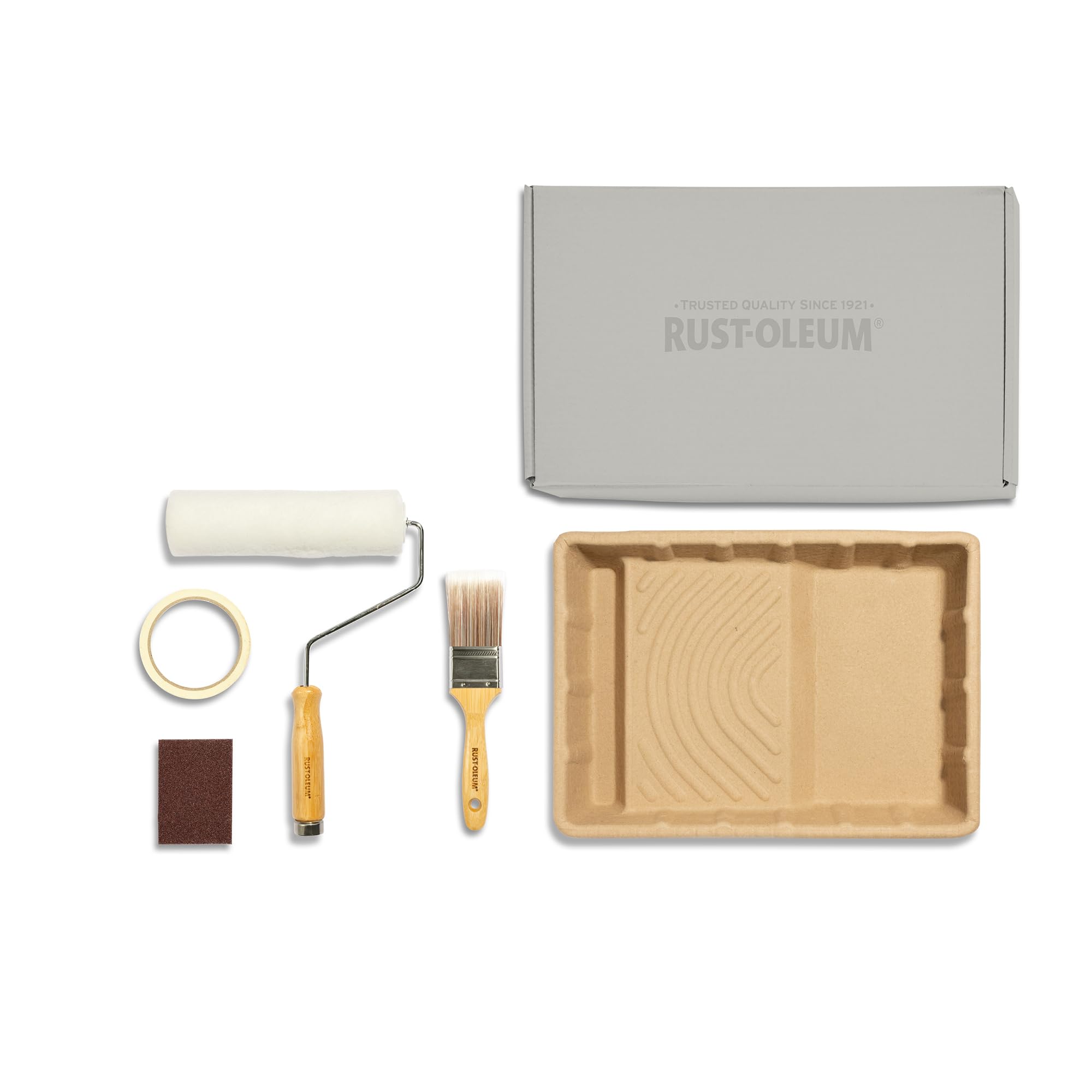 Rust-Oleum Ready to Roll - Eco Paint Kit (Large) - Chalky Wall Paint Dusky Greys