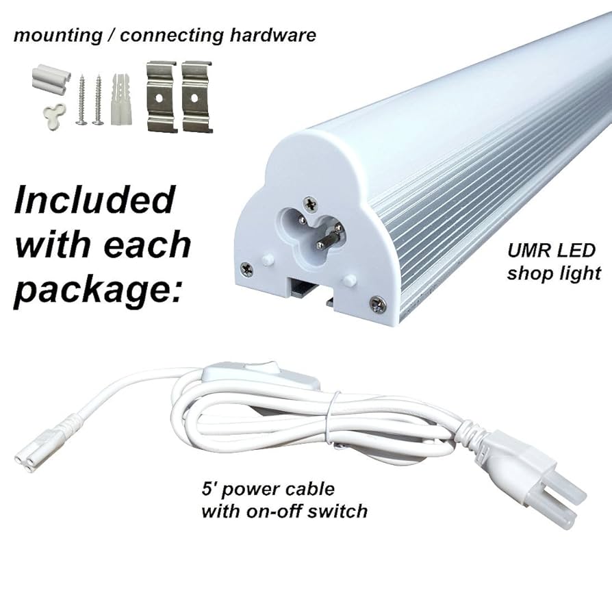 【美品】Bright Light ME + UMR Brightest LED Shop Light 4FT 22W Linkable to Every