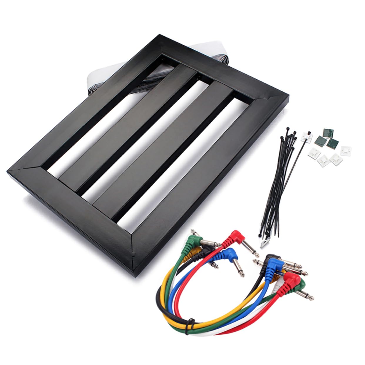 BESPORTBLE Effect Rack Panel Guitar Board Power Cable Wire Effects Pedal Black