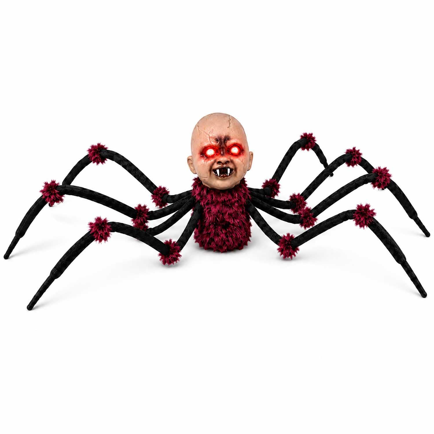 Ragno di Halloween Animatronic,Decorazioni Cimitero di Halloween Esterno