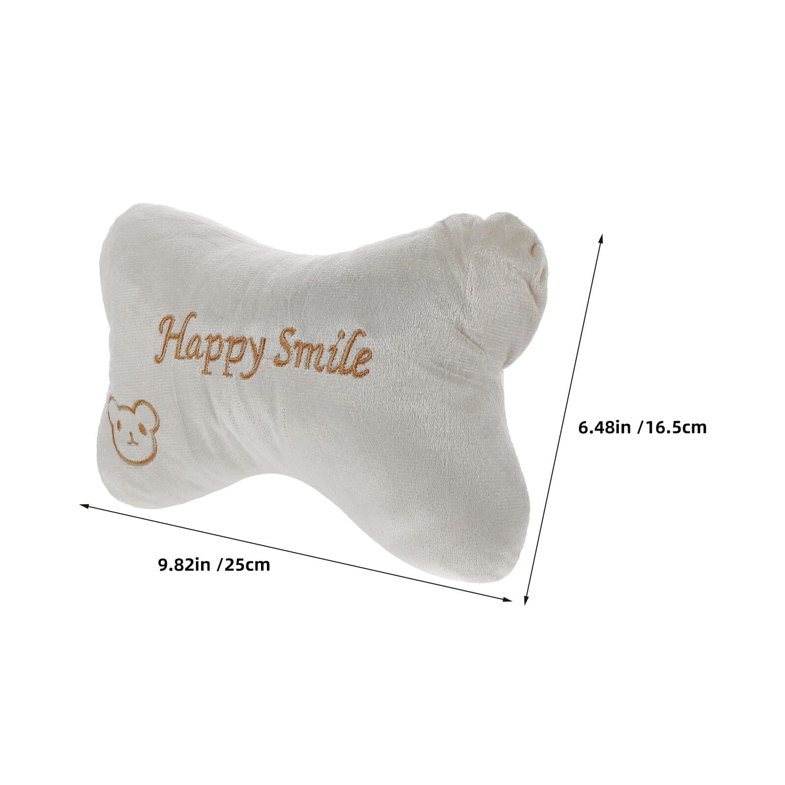 Garneck Lot de 4 Coussins Appui-Tête Voiture en Peluche Grise Oreillers Ergonomiques pour Soutien Cervical Housses Amovibles Compatibles Sièges Auto Adultes Confort Nuque pour