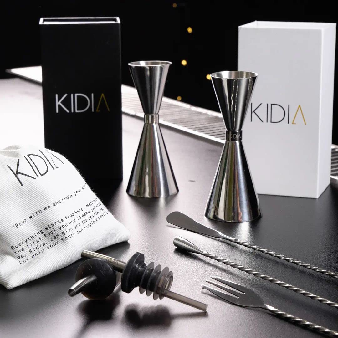 Kidia, Dosificador Kit Barman Profesional, Medidor Graduado para Barman