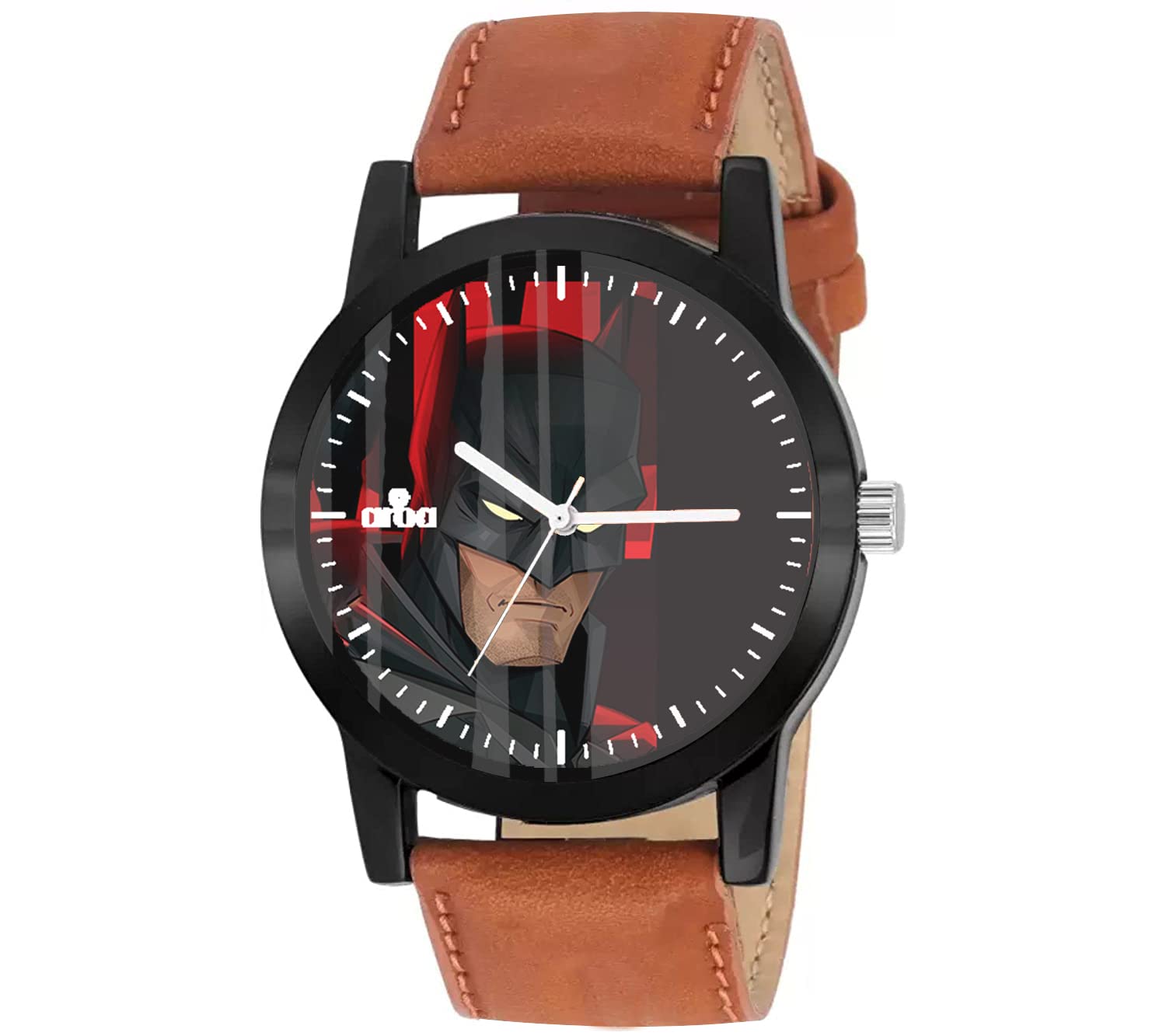 AROA Watch New Watch for The Batman Comics Art Black Metal Type Analog Brown Strap Watch Black Dial for Men Stylish Watch for Boys (B0C2HFW566) Amazon Price History, Amazon Price Tracker