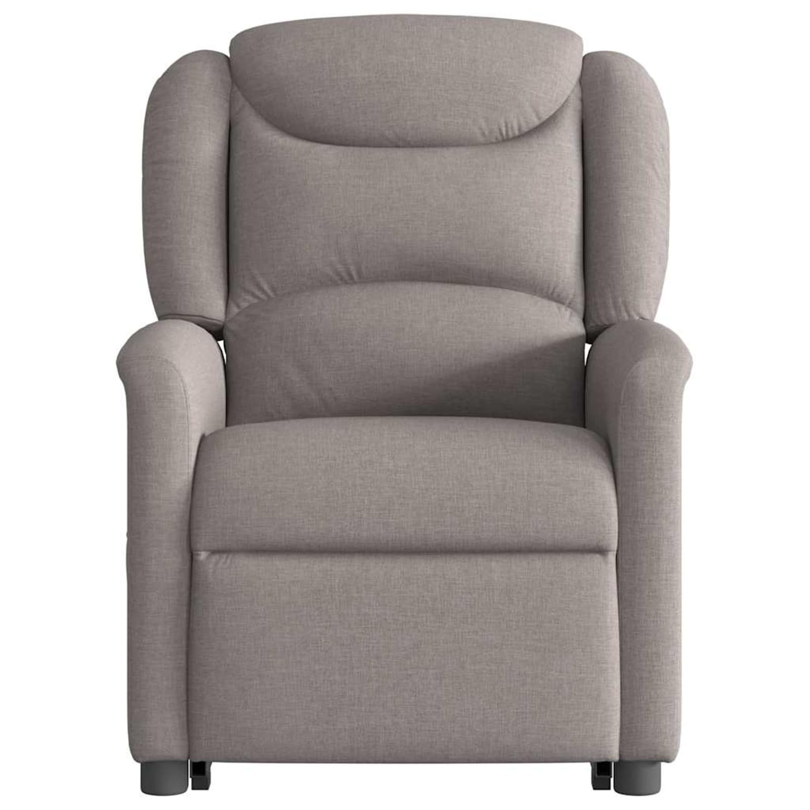 Fotel relaksacyjny z funkcją wspomagania wstawania i funkcją leżenia, materiał (100% poliester), taupe, 78 x 95 x 100 cm, dla seniorów i dorosłych