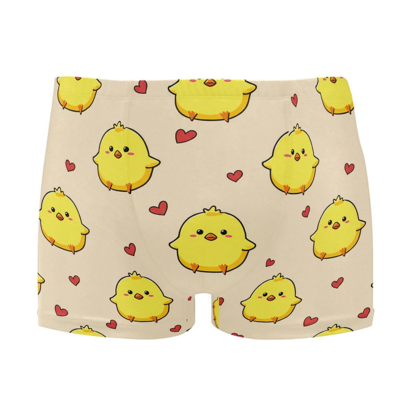 UMIRIKO Cute Chick Mens Swim Trunks Swimwear Bathing Suit Swim Brief Square Leg Board Short S-3XL 202c1571