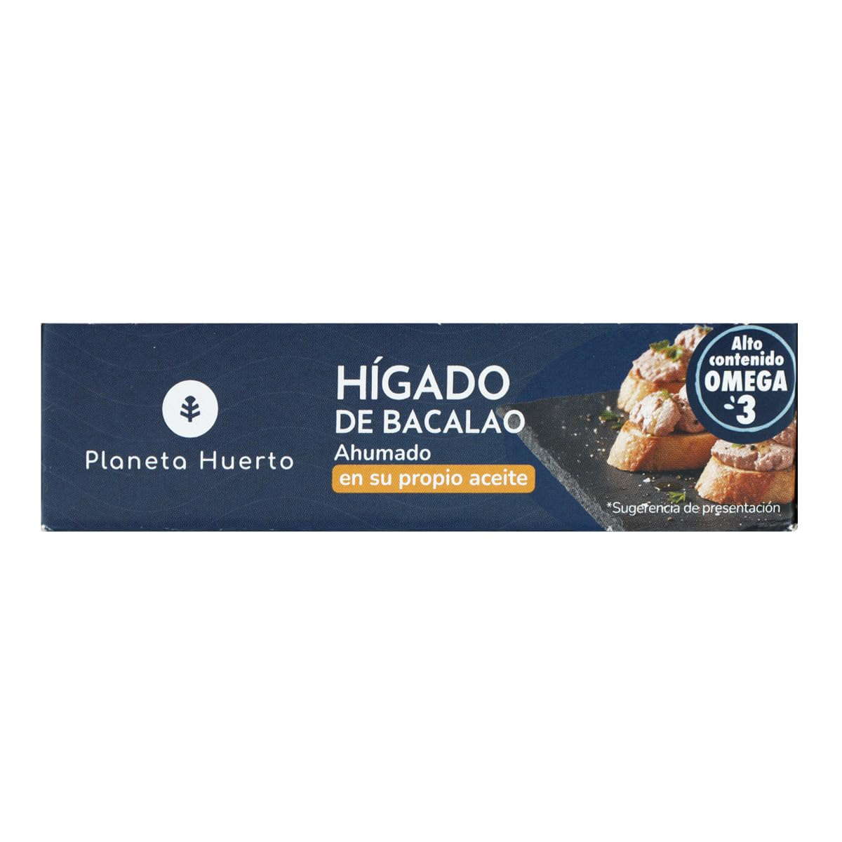 Confezione da 12 fegato di merluzzo nel proprio olio Planeta Huerto Bonsái 120 g