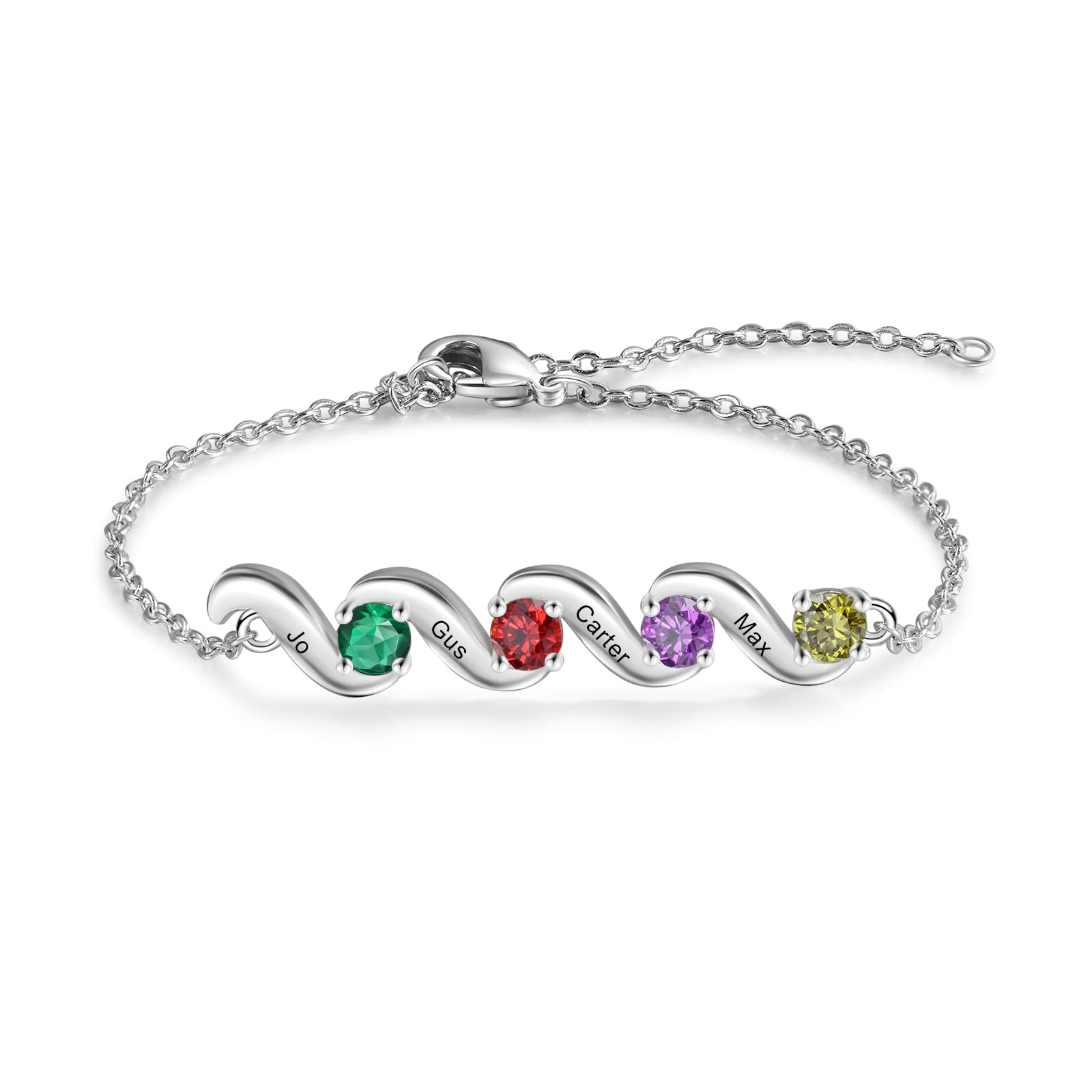 Glooracapersonalized Birthstone Bracelets For Women Custom